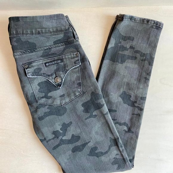 Hudson Collin Midrise Skinny Ankle Camouflage Jeans - Picture 7 of 14